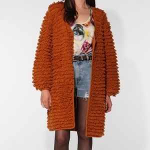 Fuzzy cardigan/jacket. Stole Girlfriend Club